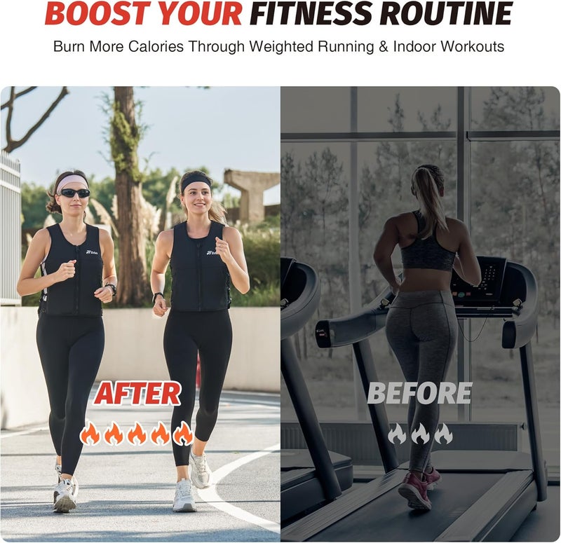 ZELUS Weighted Vest, 10&15lb. Z-Fit Weight Vest for Women Men with Adjustable Soft Iron Weights, Unisex Training Vest for Walking Strength Training, Workout Vest with Pockets Reflective Strip (Black, M/L) - Image 3